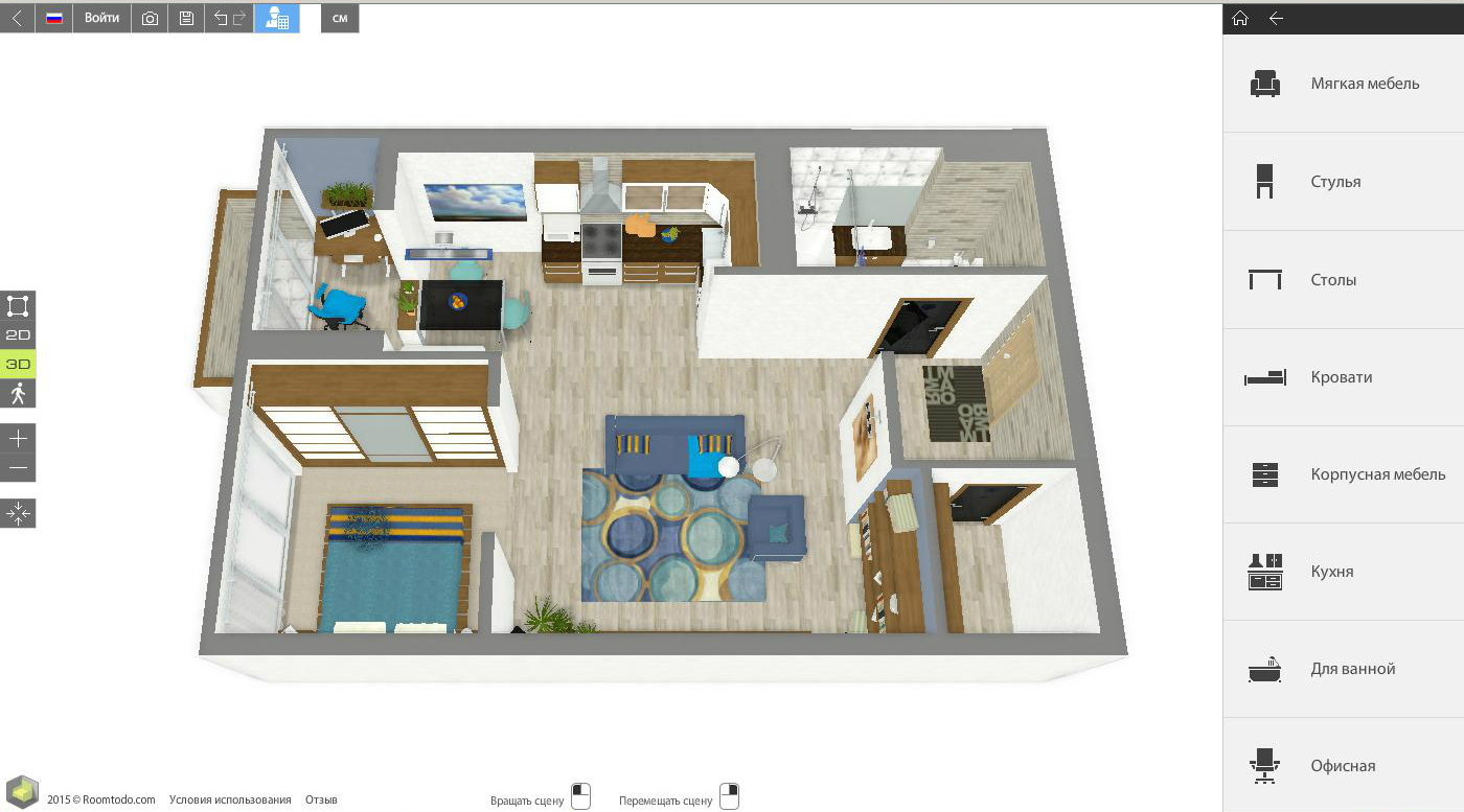 программа 3 д проект дизайна интерьера квартиры